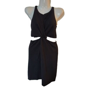 Wild Fable Women’s Black Sleeveless Knot Waist Dress Size XS W004